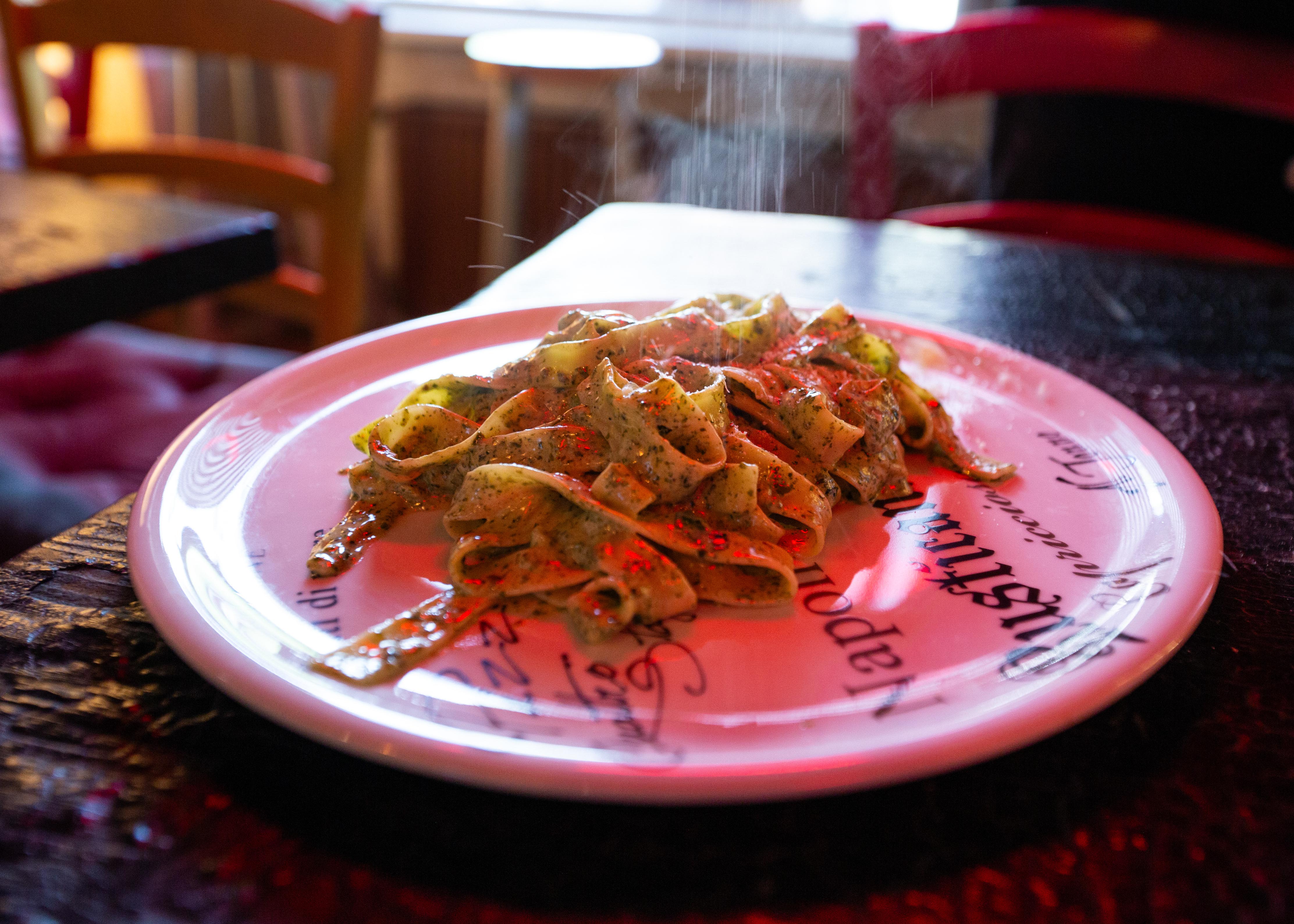 Steaming pasta